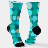 Giante Stippen uit de middeleeuwen, Turquoise, Aqu Sokken (Gebogen)
