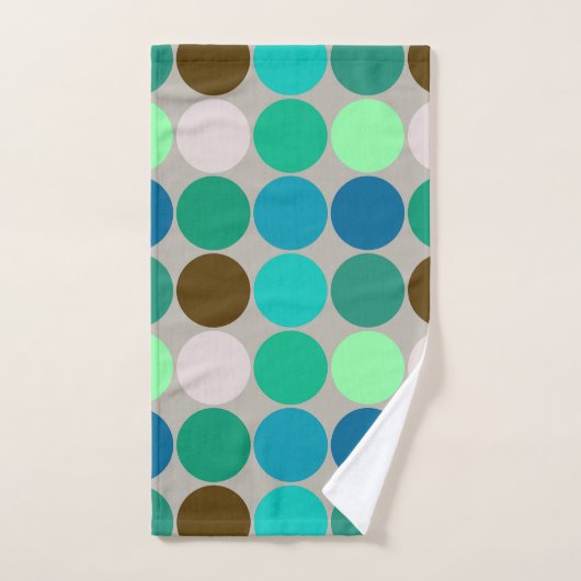 Giante Stippen uit de middeleeuwen, Turquoise en G Bad Handdoek (Handdoek)