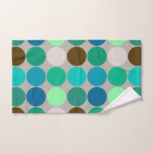 Giante Stippen uit de middeleeuwen, Turquoise en G Bad Handdoek (Handdoek)