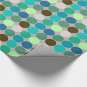 Giante Stippen uit de middeleeuwen, Turquoise en G Cadeaupapier (Hoek)