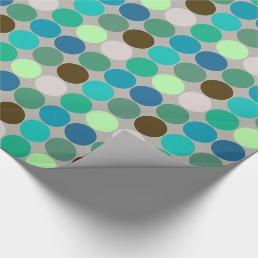 Giante Stippen uit de middeleeuwen, Turquoise en G Cadeaupapier (Hoek)