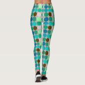Giante Stippen uit de middeleeuwen, Turquoise en G Leggings (Achterkant)