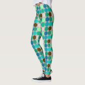Giante Stippen uit de middeleeuwen, Turquoise en G Leggings (Links)