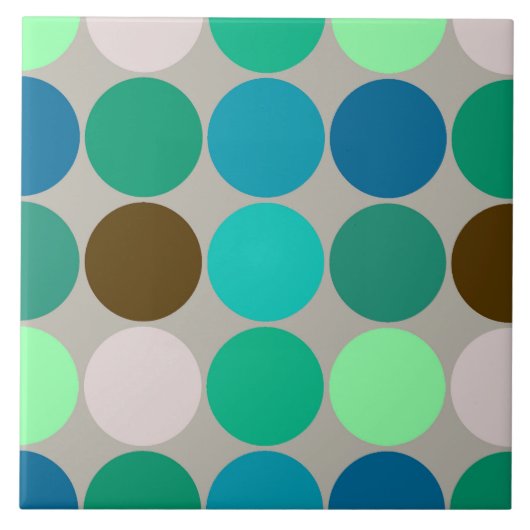 Giante Stippen uit de middeleeuwen, Turquoise en G Tegeltje (Voorkant)