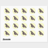 Giante Swallowtail Butterfly-stickers Ronde Sticker (Vel)