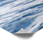 Giante walvis springt uit zee poster (Hoek)