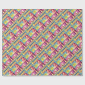 Giantess in een lavender Dress Cadeaupapier (Vlak)