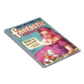 Giantess in een lavender Dress Notitieboek (Rechterzijde)