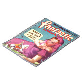 Giantess in een lavender Dress Notitieboek (Linkerzijde)