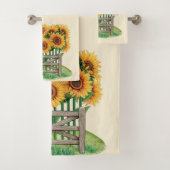 Giantgele zonnebloemen bad handdoek (Insitu)
