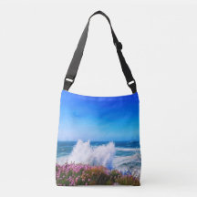 Giantgolf over roze bloem afgedekte hoofdgrond