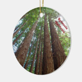 Giantic Redwood Trees National Forest California Keramisch Ornament (Links)