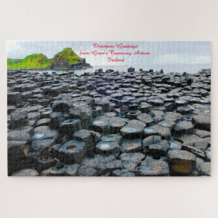 Giant's Causeway Antrim Ierland. Legpuzzel