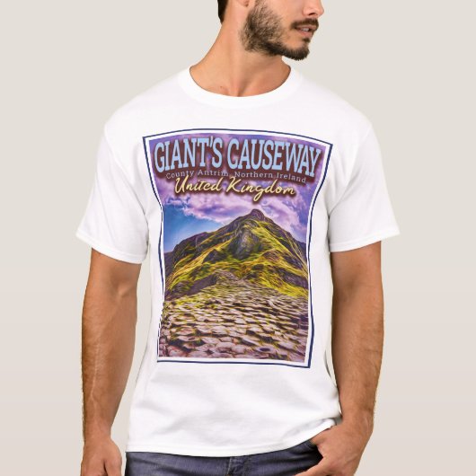 GIANT'S CAUSEWAY - ANTRIM NORTHERN IERLAND VK T-SHIRT (Voorkant)