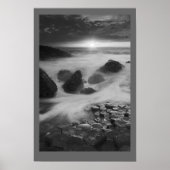 Giants Causeway at sunset Poster (Voorkant)