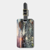 Giant's Causeway Ierland gestileerd Bagagelabel (Voorkant verticaal)