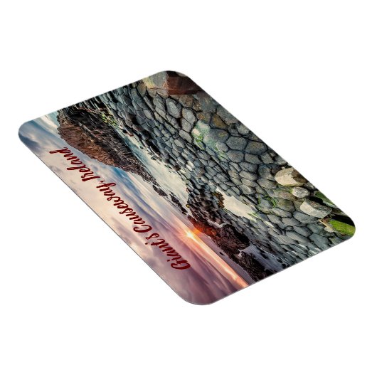 Giant's Causeway Ierland gestileerd Magneet (Rechterzijde)