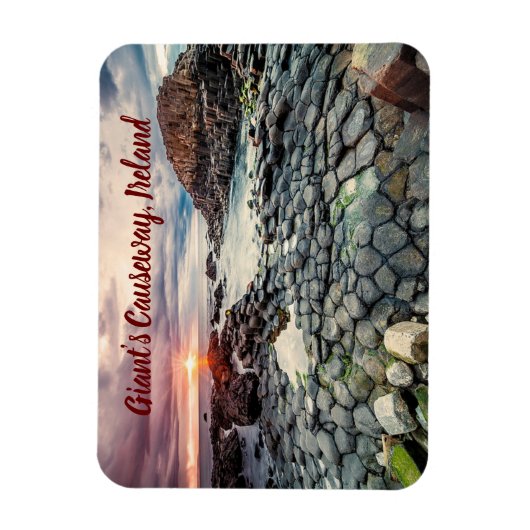 Giant's Causeway Ierland gestileerd Magneet (Verticaal)