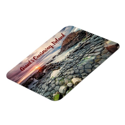 Giant's Causeway Ierland gestileerd Magneet (Linkerzijde)