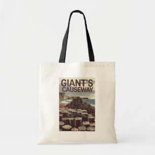 Giant's Causeway Ierland Illustratie Reiskunst Tote Bag