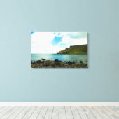 Giants Causeway in Ireland Stretched Canvas Print (Insitu (Houten vloer))