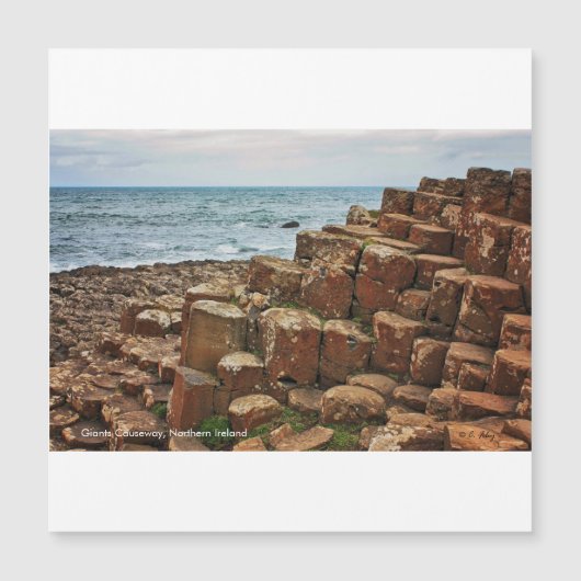 Giants Causeway, Ireland, Magnetic Kaart (Voorkant)