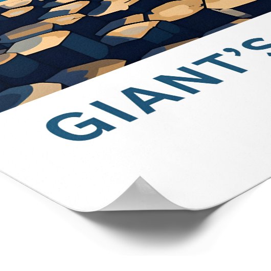 Giant's Causeway Ireland Reisprint Poster (Hoek)