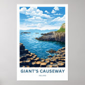 Giant's Causeway Ireland Reisprint Poster (Voorkant)