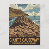  Giants Causeway Noord-Ierland Reizen Briefkaart (Voorkant)