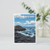 Giants Causeway Noord-Ierland Reizen Briefkaart (Staand voorkant)