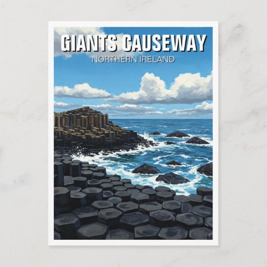Giants Causeway Noord-Ierland Reizen Briefkaart (Voorkant)