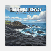 Giants Causeway Noord-Ierland Reizen Magneet (Voorkant)