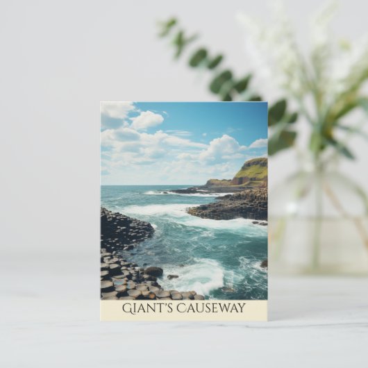 Giant's Causeway | Noord-Ierse kunst Briefkaart (Staand voorkant)