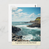 Giant's Causeway | Noord-Ierse kunst Briefkaart (Voorkant / Achterkant)