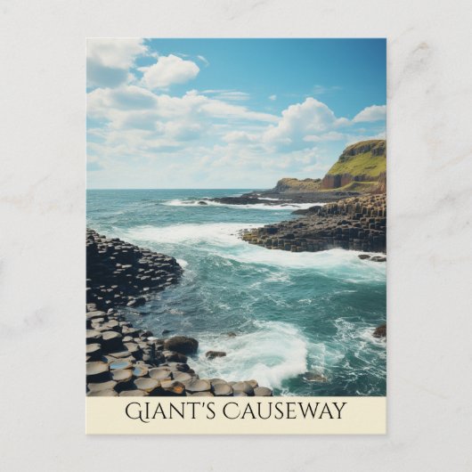Giant's Causeway | Noord-Ierse kunst Briefkaart (Voorkant)
