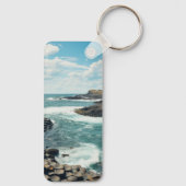 Giant's Causeway | Noord-Ierse kunst Sleutelhanger (Achterkant)