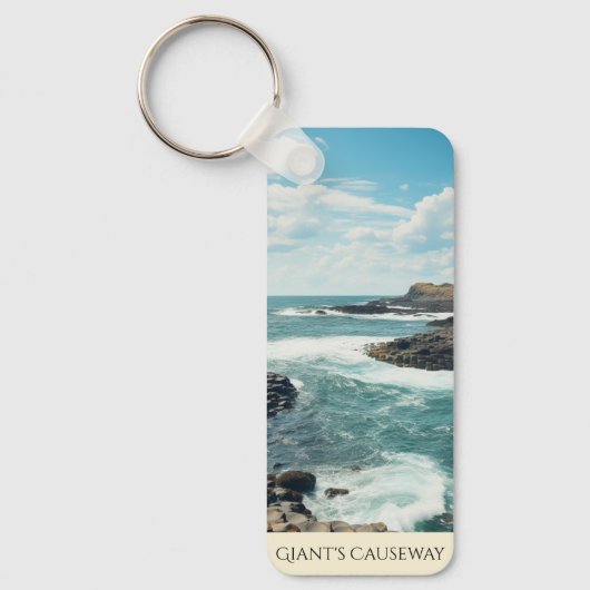 Giant's Causeway | Noord-Ierse kunst Sleutelhanger (Voorkant)