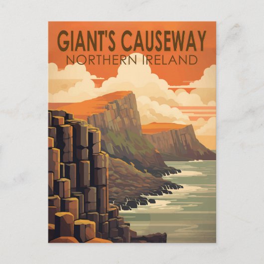 Giants Causeway Northern Ireland Travel  Briefkaart (Voorkant)