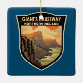 Giants Causeway Northern Ireland Travel  Keramisch Ornament (Achterkant)