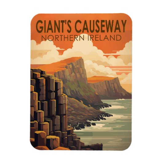 Giants Causeway Northern Ireland Travel  Magneet (Verticaal)