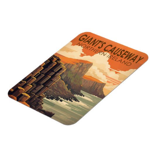 Giants Causeway Northern Ireland Travel  Magneet (Linkerzijde)