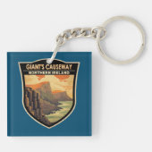 Giants Causeway Northern Ireland Travel  Sleutelhanger (Achterkant)