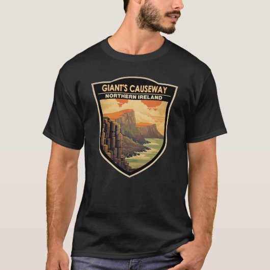 Giants Causeway Northern Ireland Travel T-shirt (Voorkant)