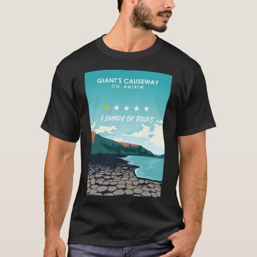 Giant's Causeway One Star Review Nederland T-shirt (Voorkant)