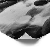 Giants Causeway Sunset Black en White Poster (Hoek)