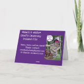 Giant's Causeway Wenskaart Kaart (Achterkant)