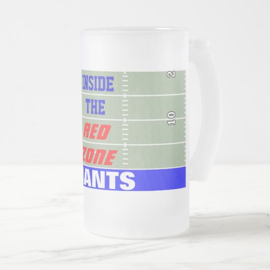 GIANTS IN DE RODE ZONE MATGLAS BIERPUL (Voorkant rechts)