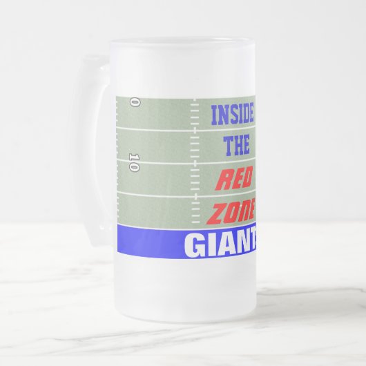 GIANTS IN DE RODE ZONE MATGLAS BIERPUL (Voorkant links)