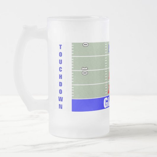 GIANTS IN DE RODE ZONE MATGLAS BIERPUL (Links)