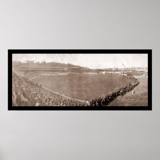 Giants Pirates Polo Grounds Baseball Foto 1905 Poster (Voorkant)